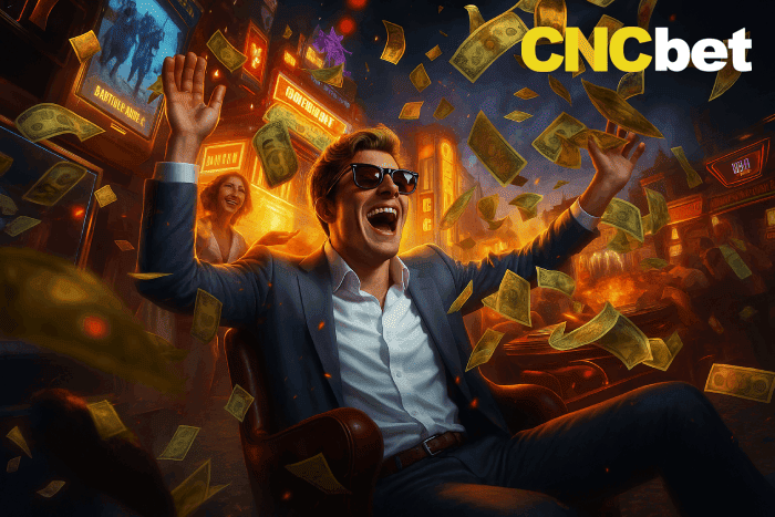 Ganhador feliz Cassino CNCBET apostas vitoriosas
